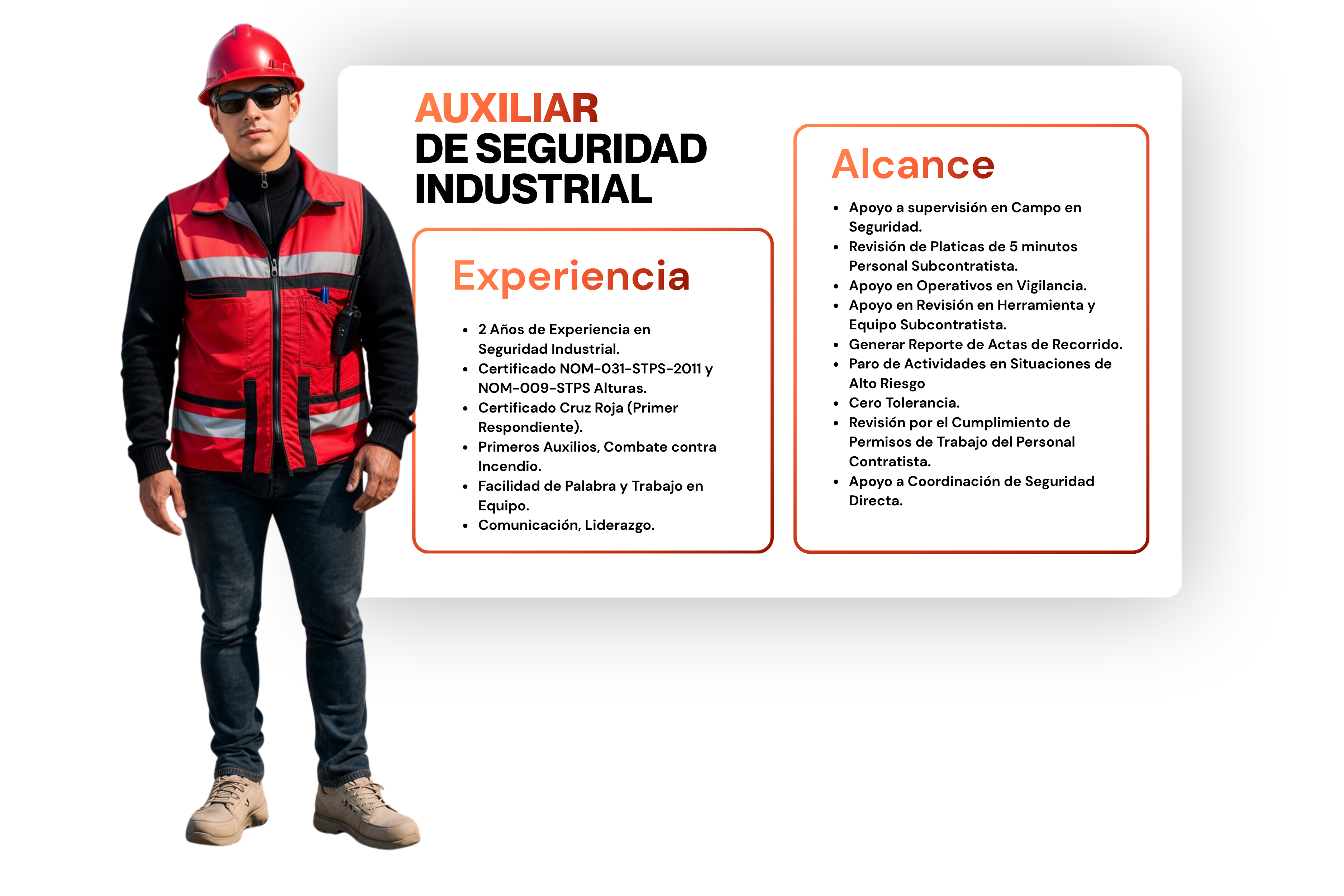 Personal industrial certificado